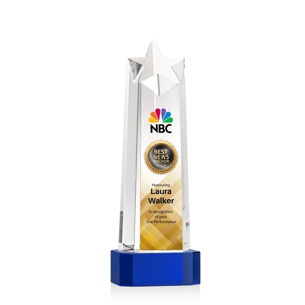 The Delaware Star VividPrint™ Award on Base is a thick Optical... from ASI 84592 St Regis Group / St Regis