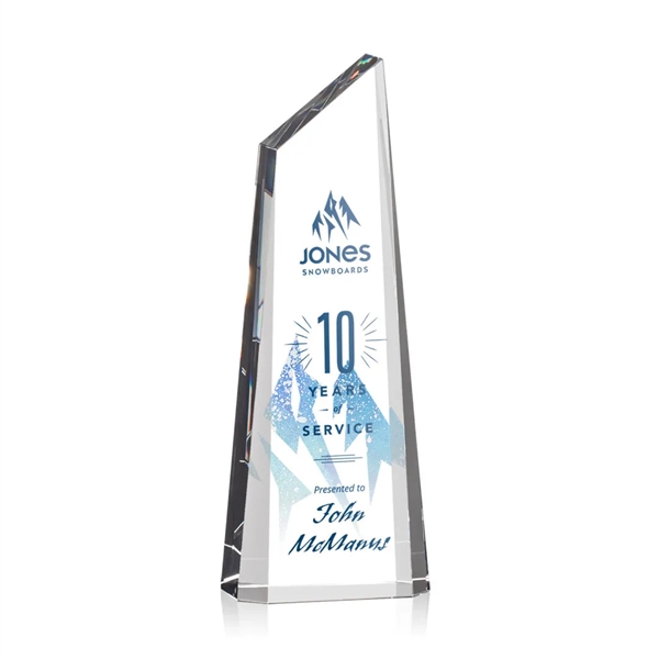 Stunning trapezoidal tower award is anchored with a thick optical crystal... from ASI 84592 St Regis Group / St Regis