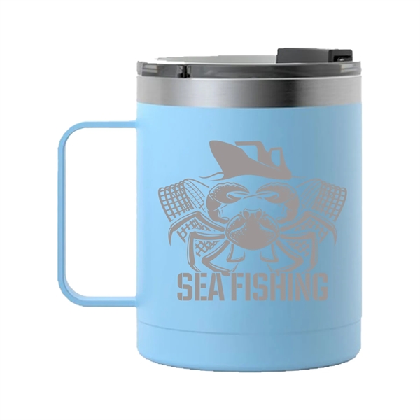 RTIC 12 ounce insulated stainless steel ringed coffee mug with lid... from ASI 74601 Calico