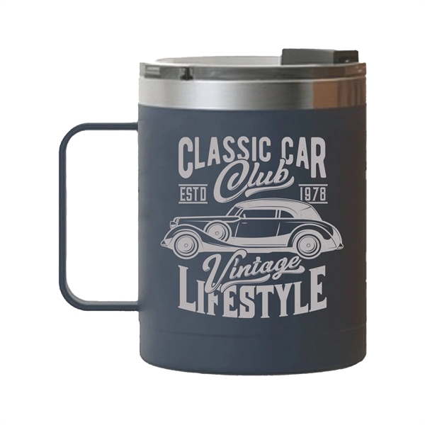 RTIC 12 ounce insulated stainless steel ringed coffee mug with lid... from ASI 74601 Calico