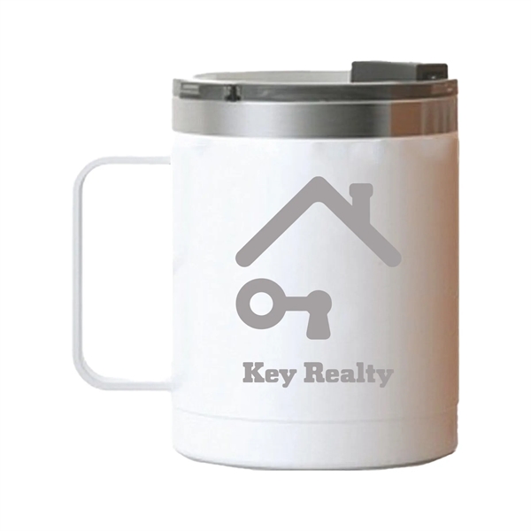 RTIC 12 ounce insulated stainless steel ringed coffee mug with lid... from ASI 74601 Calico