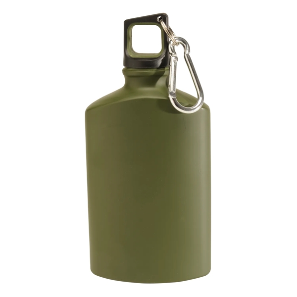 17 oz Aluminum Canteen Bottle with carabiner clip.... from ASI 52840 Evans Manufacturing