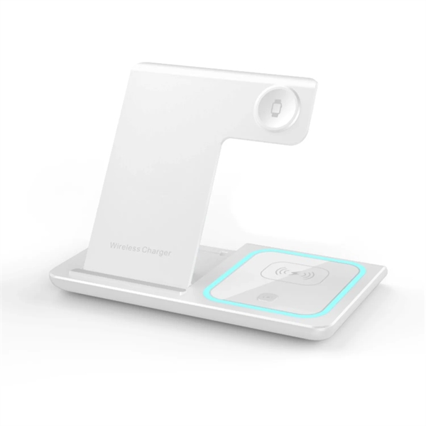 3 in 1 Foldable 15W wireless charger plus 1 color silkscreen... from ASI 37218 Athena Promo (tm)