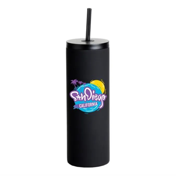 20 oz. insulated stainless steel tumbler with straw and lid.... from ASI 90807 Tekweld