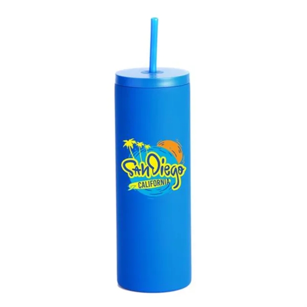 20 oz. insulated stainless steel tumbler with straw and lid.... from ASI 90807 Tekweld