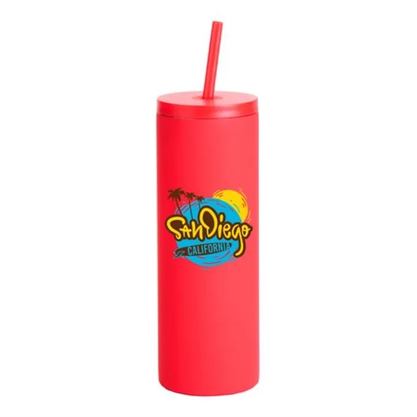 20 oz. insulated stainless steel tumbler with straw and lid.... from ASI 90807 Tekweld