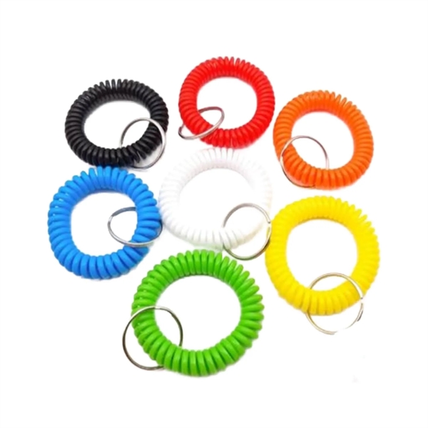 Spiral wrist coil keyring plus standard shipping to 1 continental US... from ASI 37218 Athena Promo (tm)