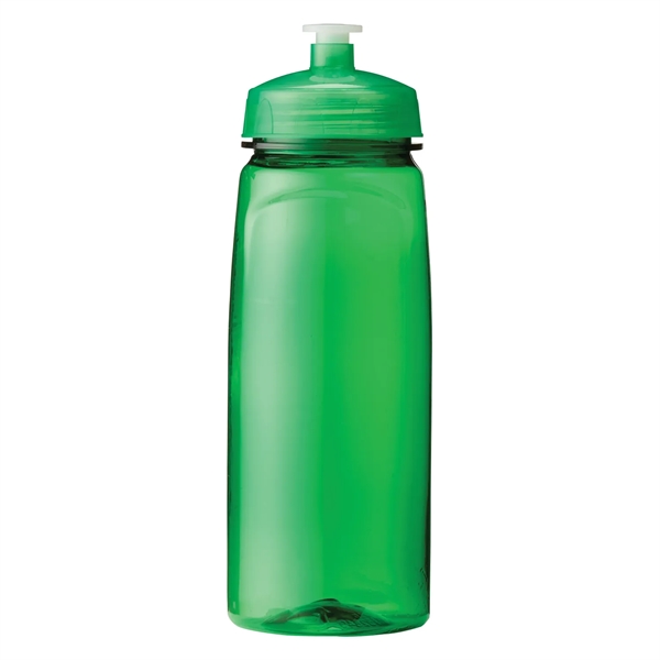 24 oz Polysure Grip'N Sip Squeeze Plastic Sports Bottle with wide... from ASI 52840 Evans Manufacturing