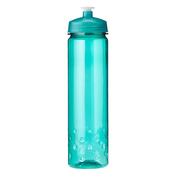 24 oz Plastic Sports Water Bottle with Euro body bubble design,... from ASI 52840 Evans Manufacturing