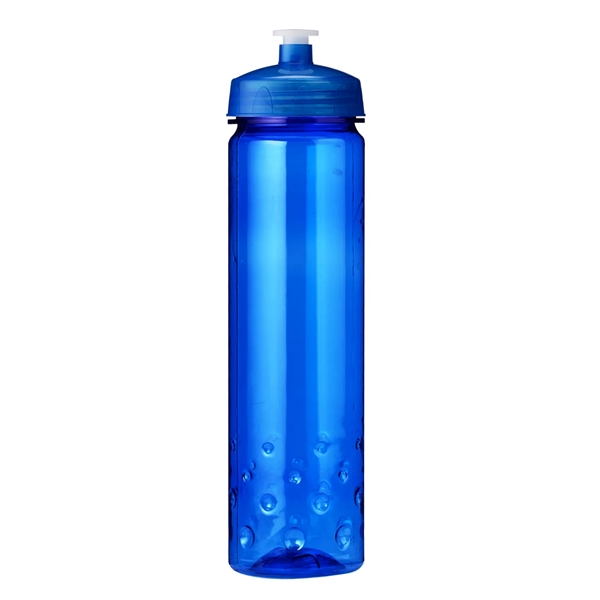 24 oz Plastic Sports Water Bottle with Euro body bubble design,... from ASI 52840 Evans Manufacturing