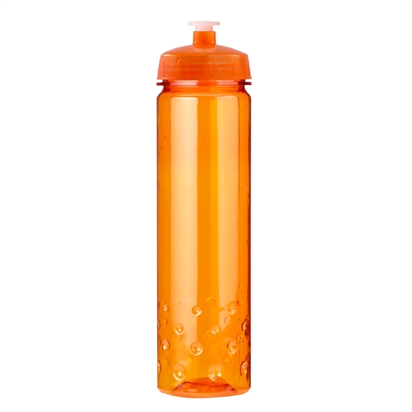 24 oz Plastic Sports Water Bottle with Euro body bubble design,... from ASI 52840 Evans Manufacturing
