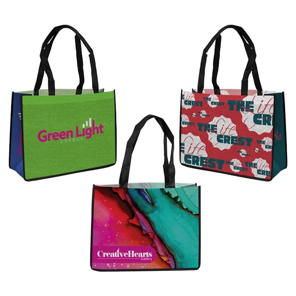 Low minimums on completely customizable tote bags!  Choose your trim... from ASI 91411 Toddy Gear
