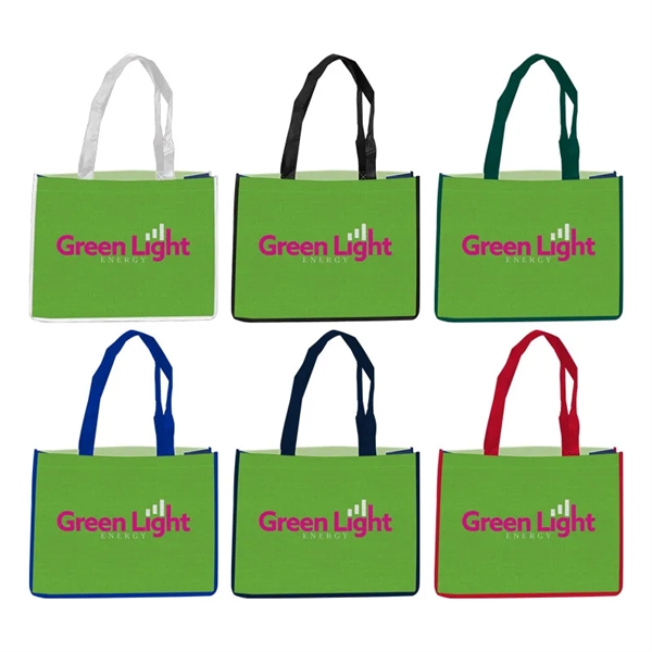 Low minimums on completely customizable tote bags!  Choose your trim... from ASI 91411 Toddy Gear