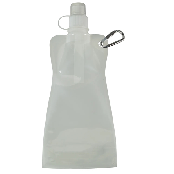 16 oz collapsible water bottle with carabiner.... from ASI 52840 Evans Manufacturing