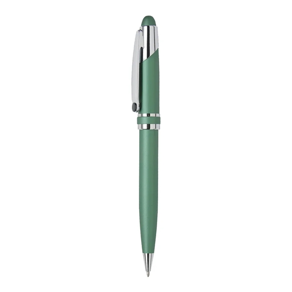 Twist action ballpoint pen with elegant enamel finish, shiny gold trims... from ASI 31517 Admart Products / Admart Line