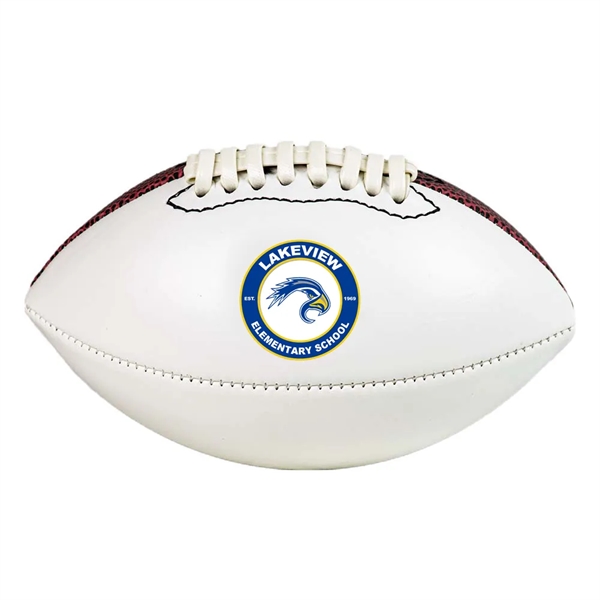 Mini Autograph Football With Full Color UV DTF 3D Logo. Printed... from ASI 62635 Inno-Vative Solutions Grp LTD