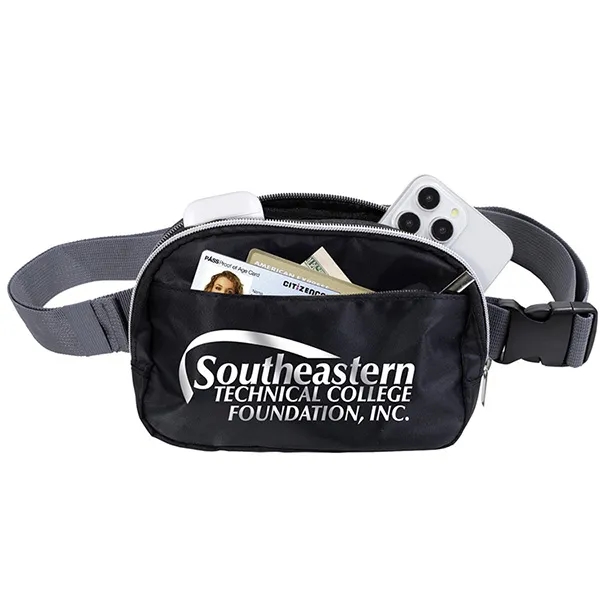 8" x 5 1/2" fanny pack with multiple compartments.... from ASI 62660 Innovation Line