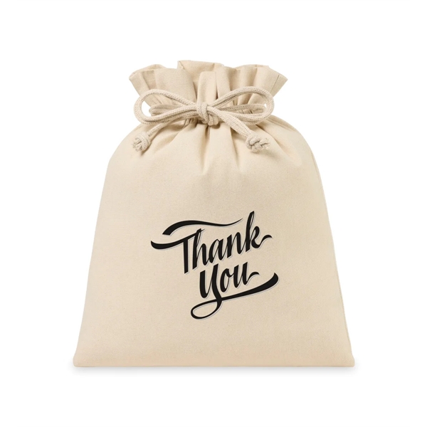 Six-ounce cotton canvas large drawstring gift bag.... from ASI 56070 Gemline / Gemline®