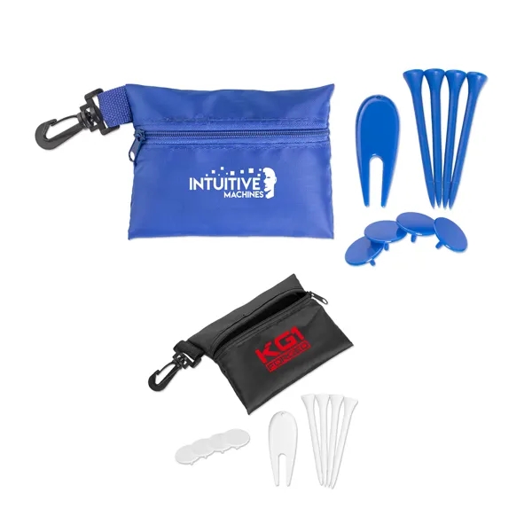 Golf kit with a zippered, clip on pouch, divot too, 4... from ASI 98360 WOWLine / WOWLine®