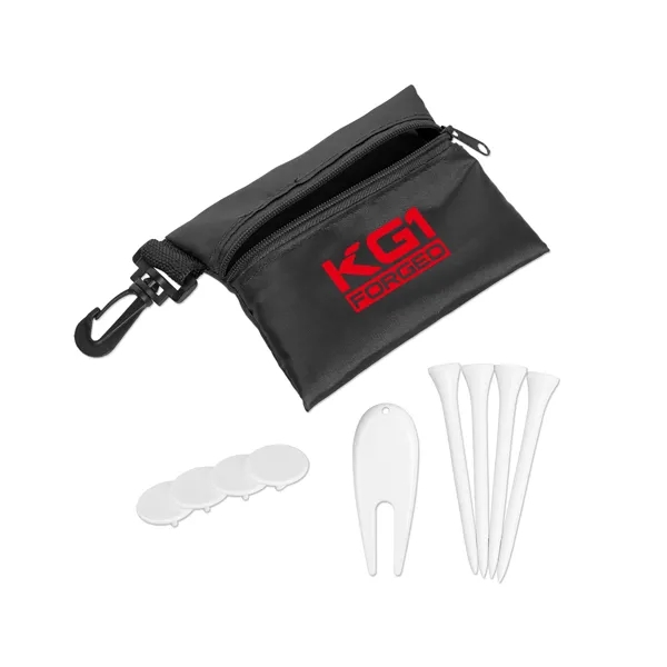 Golf kit with a zippered, clip on pouch, divot too, 4... from ASI 98360 WOWLine / WOWLine®