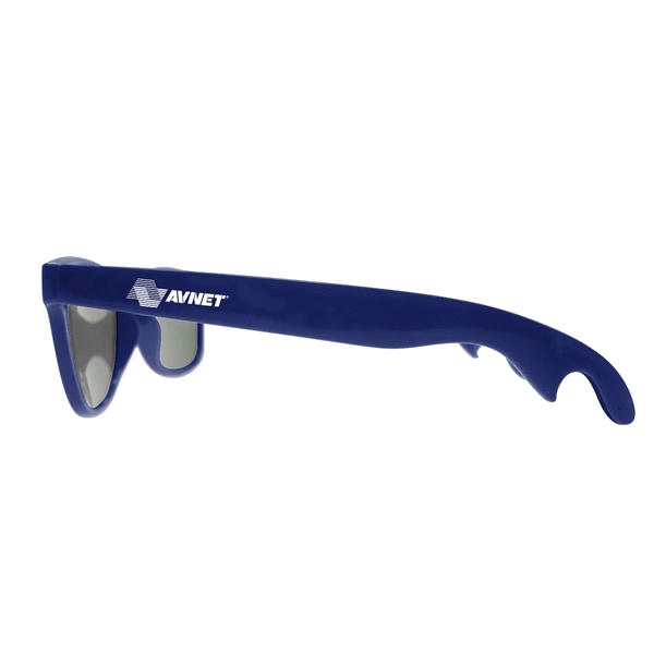 PMS matched bottle opener sunglasses with 1 color imprint on each... from ASI 30250 AZX Sport USA