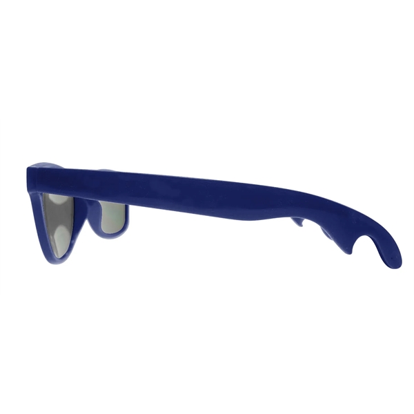 PMS matched bottle opener sunglasses with 1 color imprint on each... from ASI 30250 AZX Sport USA