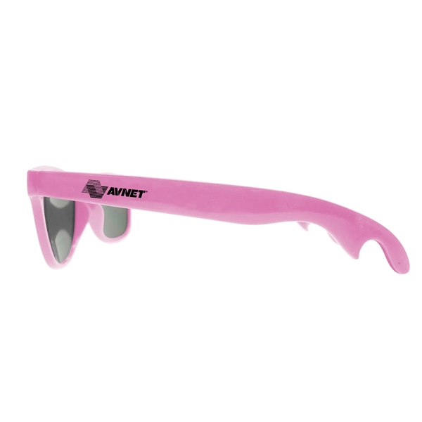 PMS matched bottle opener sunglasses with 1 color imprint on each... from ASI 30250 AZX Sport USA