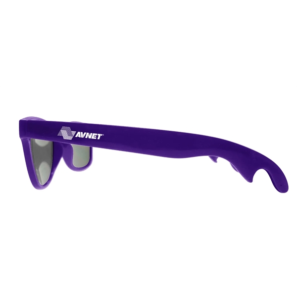 PMS matched bottle opener sunglasses with 1 color imprint on each... from ASI 30250 AZX Sport USA