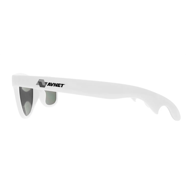 PMS matched bottle opener sunglasses with 1 color imprint on each... from ASI 30250 AZX Sport USA
