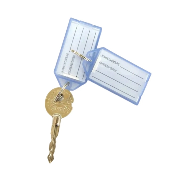 PVC name tag keychain plus 1 color silkscreen on 1 side... from ASI 37218 Athena Promo (tm)