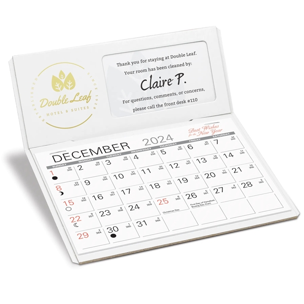 Desk Calendar with Business Card Slot & 6" x 4 3/16"... from ASI 95280 Warwick Publishing Co / Warwick