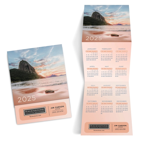 Beach Tri-Fold Calendar printed on 12 pt. smooth finish white cardstock.... from ASI 95280 Warwick Publishing Co / Warwick