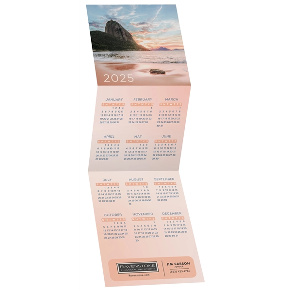 Beach Tri-Fold Calendar printed on 12 pt. smooth finish white cardstock.... from ASI 95280 Warwick Publishing Co / Warwick