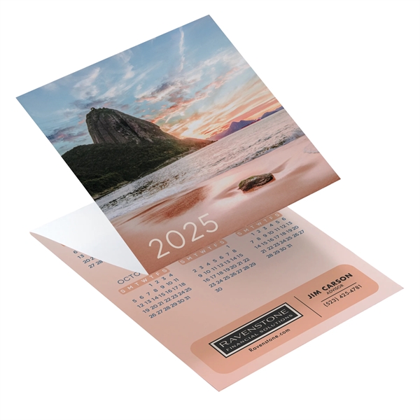 Beach Tri-Fold Calendar printed on 12 pt. smooth finish white cardstock.... from ASI 95280 Warwick Publishing Co / Warwick