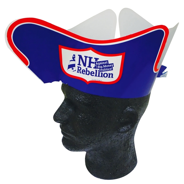 Paper board colonial tri corner hat.... from ASI 67620 Lion Circle Corp