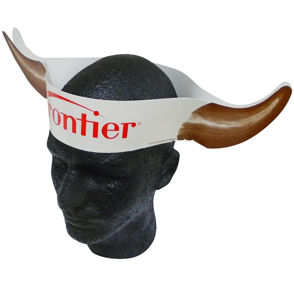 Poster board buffalo horns... from ASI 67620 Lion Circle Corp