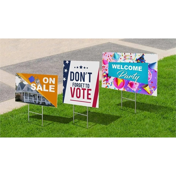 Custom Full Color 18" x 24"   Yard Sign (USA... from ASI 62635 Inno-Vative Solutions Grp LTD
