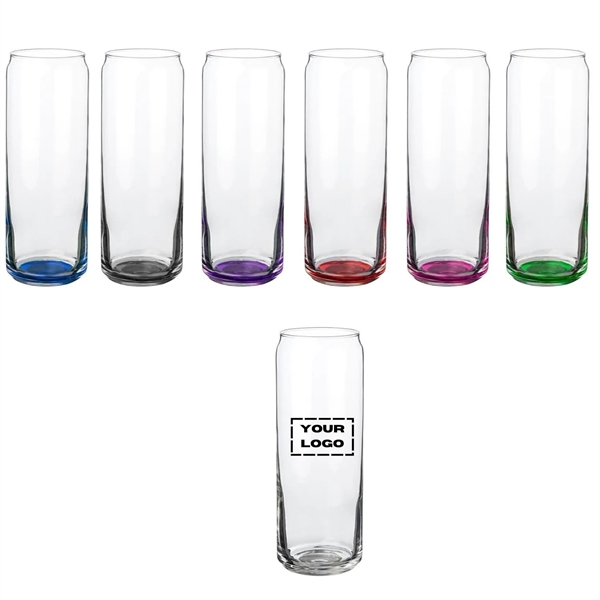 Sleek can beer glass, 12.5 oz plus 1 color silkscreen imprint... from ASI 37218 Athena Promo (tm)