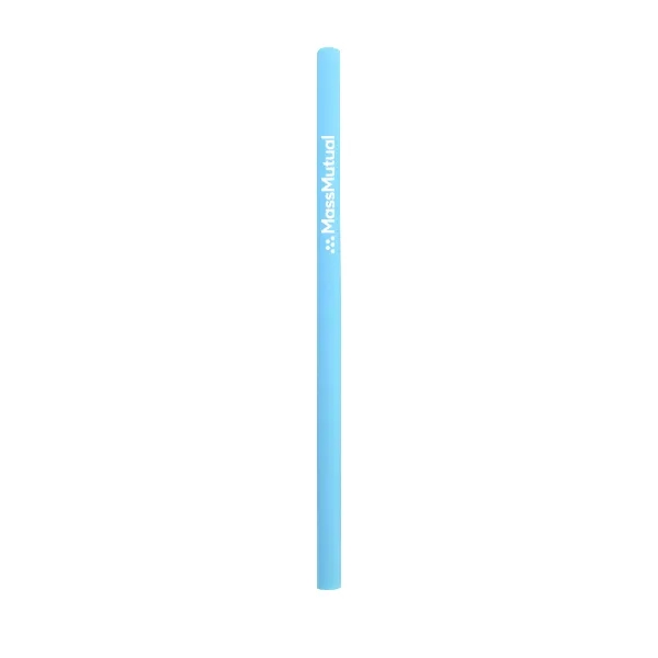 9.65" x 0.43" reusable silicone straight drinking straw with wire cleaning... from ASI 30250 AZX Sport USA