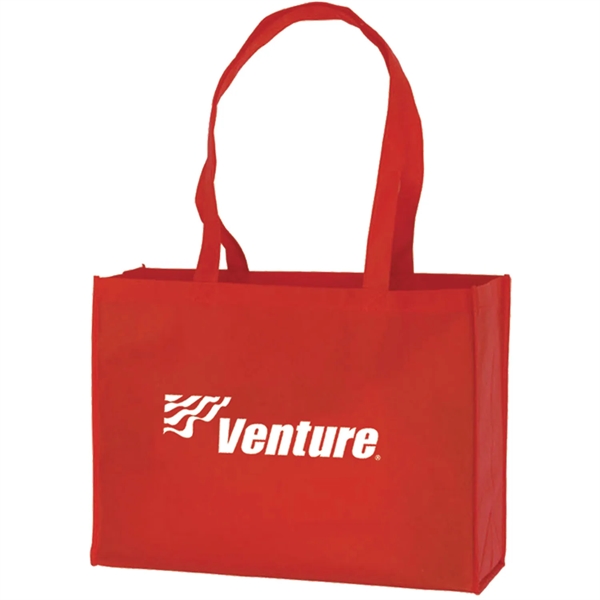 Medium tote bag available in 12 vivid colors with a reinforced... from ASI 54100 Fields Manufacturing Inc / TargetLine®
