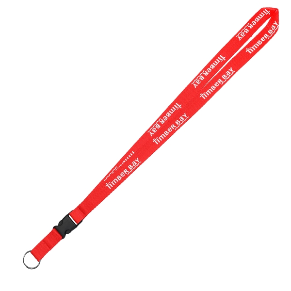 3/4" wide soft-touch select woven breakaway lanyard with detachable buckle and... from ASI 92980 WOV-IN® / Universal Strap/Wov-In Line