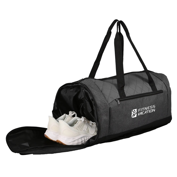 10" x 20" x 9" duffel bag with quilted pattern, adjustable... from ASI 52840 Evans Manufacturing