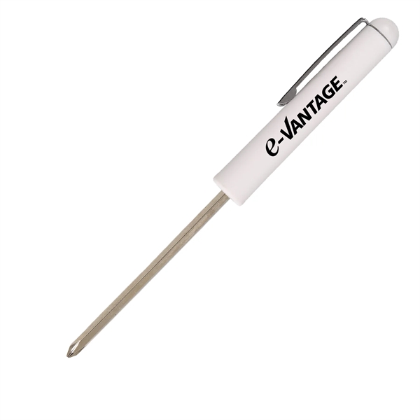 Pocket screwdriver with reversible blade, #1 Phillips head and 3mm flat... from ASI 52840 Evans Manufacturing