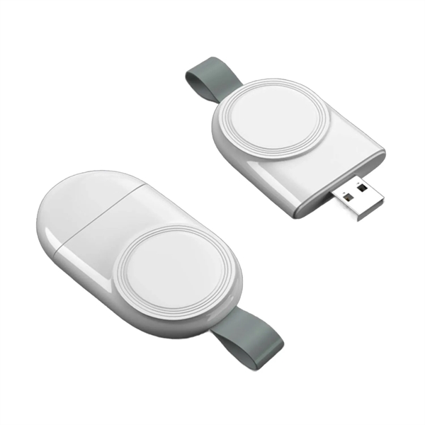 Portable iWatch magnetic wireless charger plus silkscreen imprint on 1 location... from ASI 37218 Athena Promo (tm)