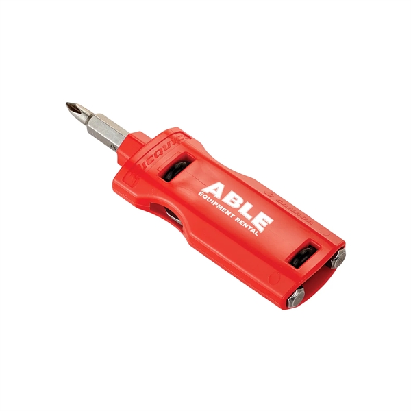 A multi-bit screwdriver with the three bits used most. Bits stored... from ASI 46170 Compass Industries Inc