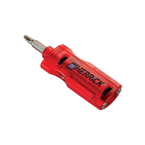 A multi-bit screwdriver with the three bits used most. Bits stored... from ASI 46170 Compass Industries Inc