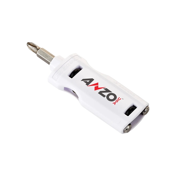 A multi-bit screwdriver with the three bits used most. Bits stored... from ASI 46170 Compass Industries Inc