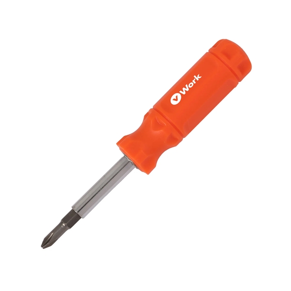 6-in-1 Multi-Tool Screwdriver with #1 and #2 Phillips heads, 5/16" and... from ASI 52840 Evans Manufacturing