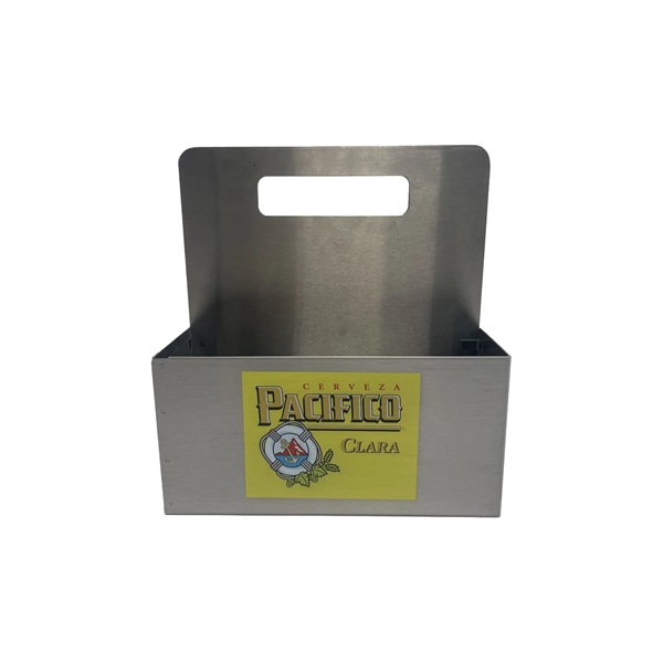 Stainless Steel Napkin, Straw & Condiment Caddy with full color imprint... from ASI 79933 Prorose Inc / ProRose