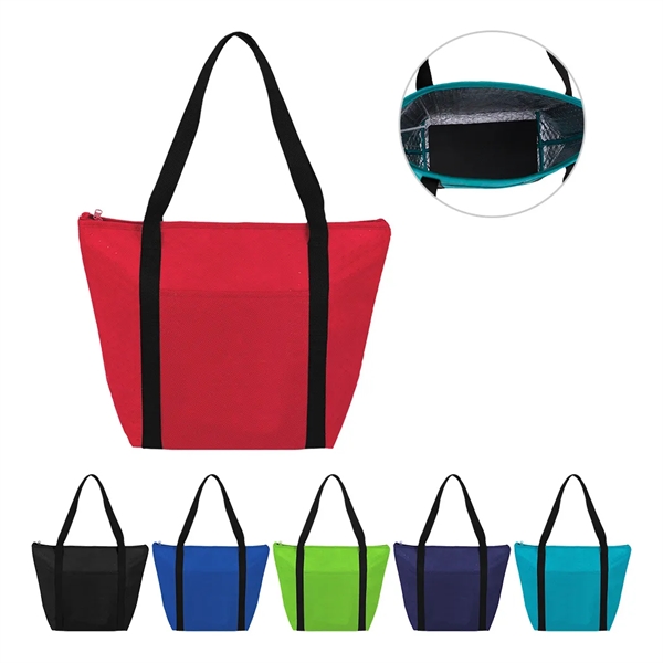 Wide Zipper Cooler Tote Bag... from ASI 31517 Admart Products / Admart Line